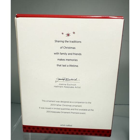 2013 Hallmark FATHER Christmas's REINDEER Limited Edition Keepsake Ornament - Picture 8 of 10